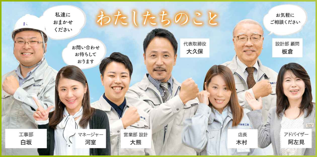 わたしたちのこと 茨城県取手市 阿見町 土浦市 稲敷市 リフォームの幸和建築工房