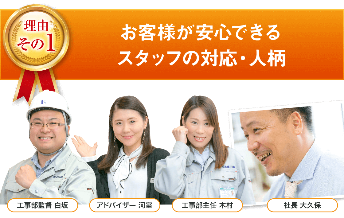 選ばれる理由|取手・守谷・土浦でリフォームなら幸和建築工房